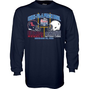 Chick-Fil-A Peach Bowl long sleeve navy t-shirt Ole Miss vs Penn State